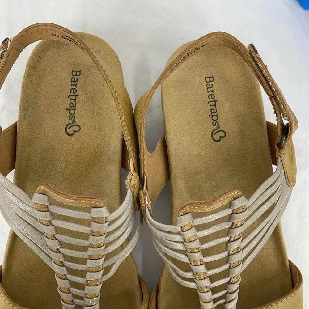BARETRAPS JAYCE SIZE 10 WOMENS Tan Sandals